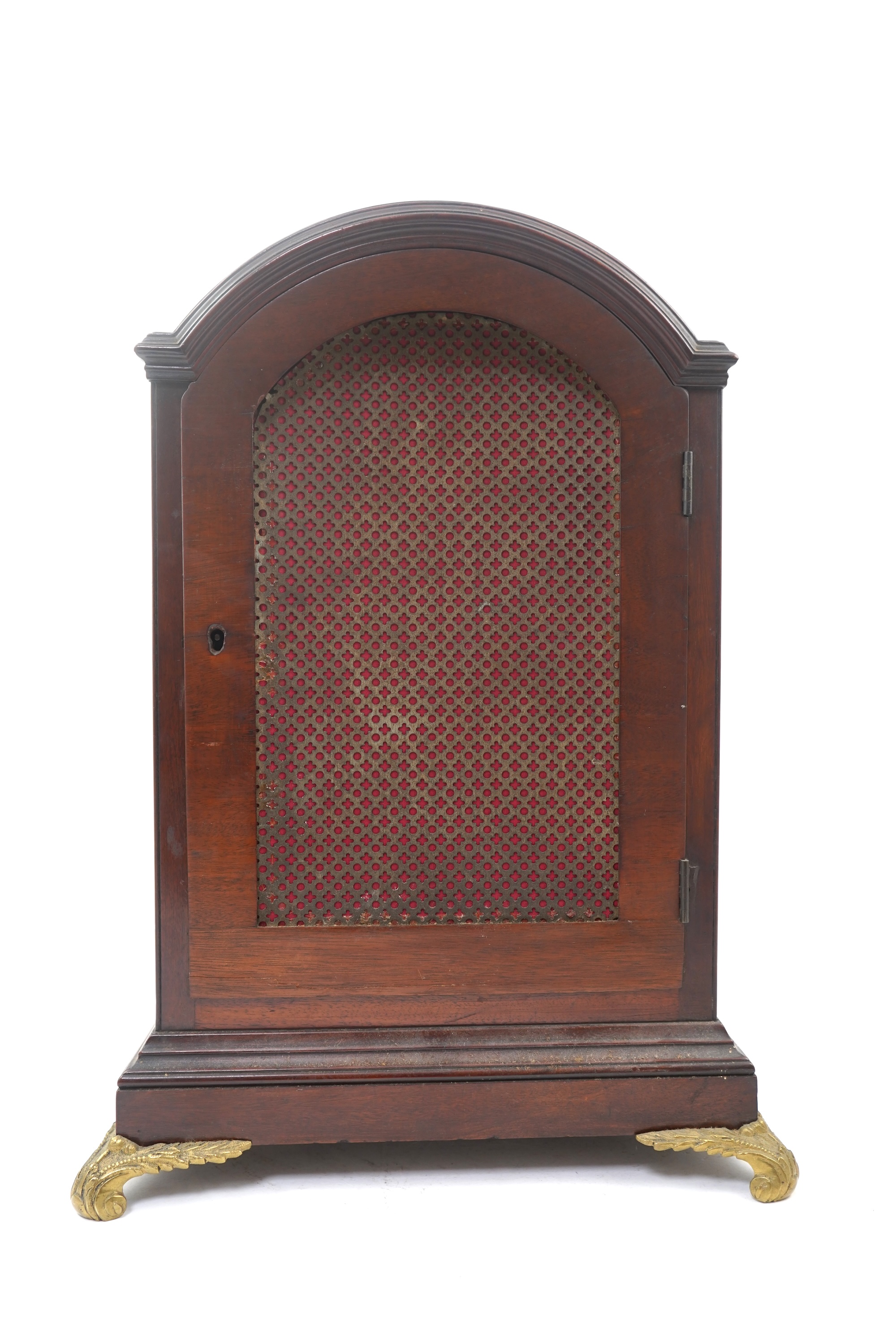 A mid 19th century mahogany triple fusee bracket clock by John Groves